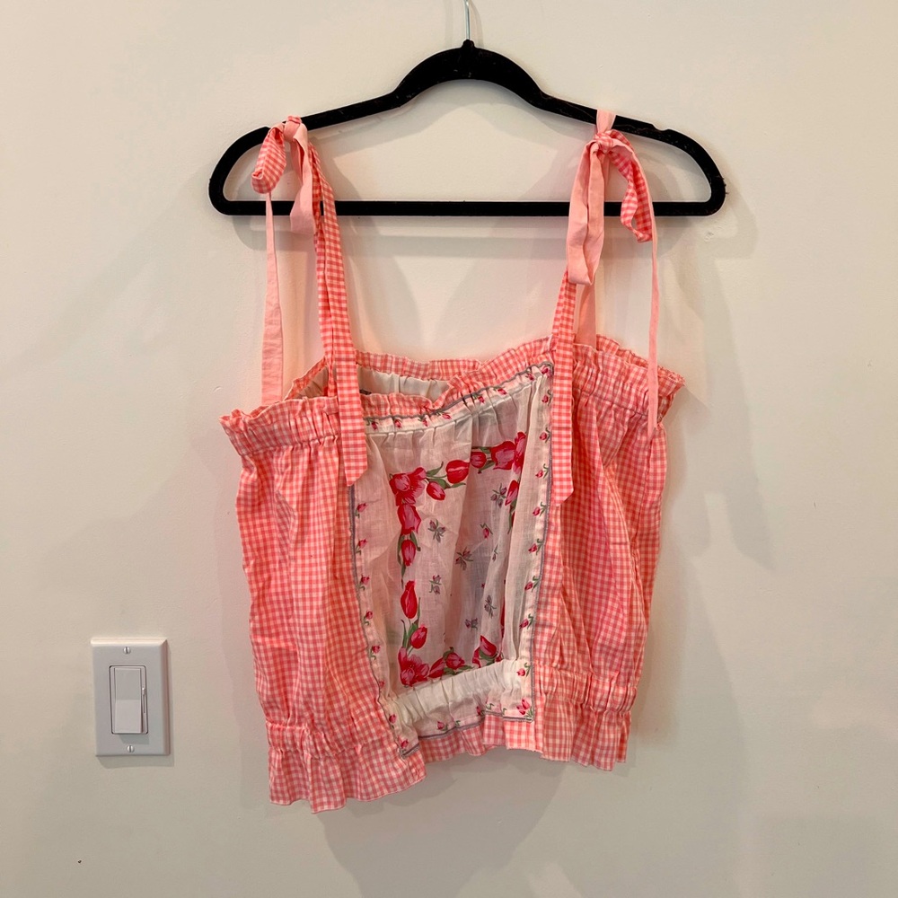 Selina sanders reworked vintage hanky tank